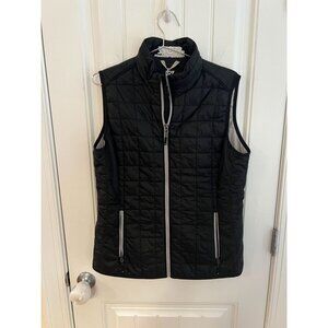 Cutter & Buck Women's Primaloft Rainier Black Quilted Vest Packable Sz Large NWT